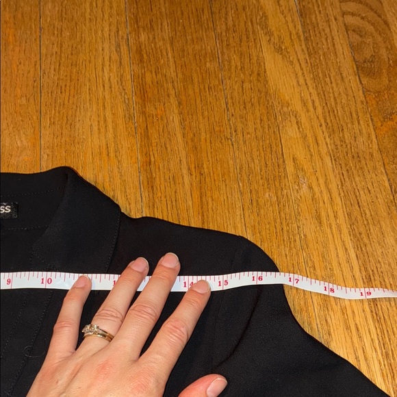 Express Black Blouse with Gold Zipper Details - Picture 8 of 11